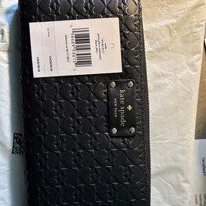 Kate Spade Black Quilted Wallet